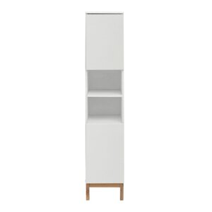 Bijeli visoki kupaonski ormarić 30x161 cm Mirza - Støraa