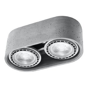 Sivi reflektor 27x14 cm Spattio - Nice Lamps