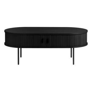 Crni stolić za kavu 60x120 cm Nola - Unique Furniture