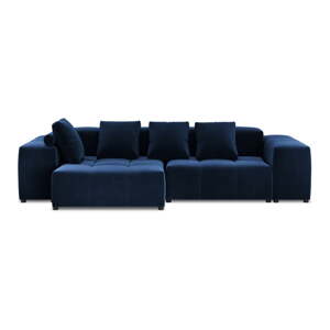 Plava baršunasta kutna garnitura (varijabilna) Rome Velvet - Cosmopolitan Design