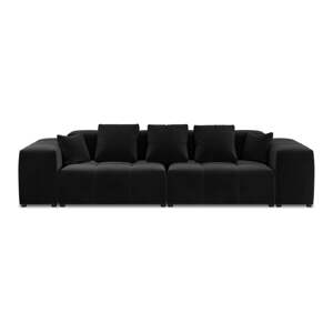 Crna baršunasta sofa 320 cm Rome Velvet - Cosmopolitan Design