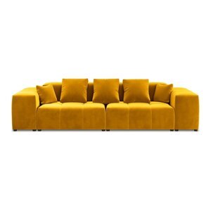 Žuti baršunasti kauč 320 cm Rome Velvet - Cosmopolitan Design