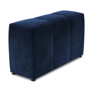 Plavi baršunasti naslon za modularnu sofu Rome Velvet - Cosmopolitan Design