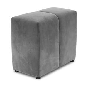 Sivi baršunasti naslon za modularnu sofu Rome Velvet - Cosmopolitan Design