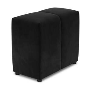 Crni baršunasti naslon za modularnu sofu Rome Velvet - Cosmopolitan Design