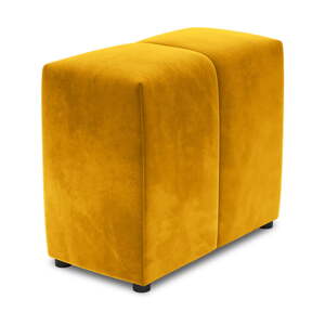 Žuti baršunasti naslon za modularnu sofu Rome Velvet - Cosmopolitan Design