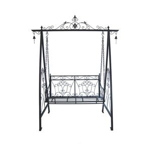Crna metalna vrtna ljuljačka Kari - Garden Pleasure