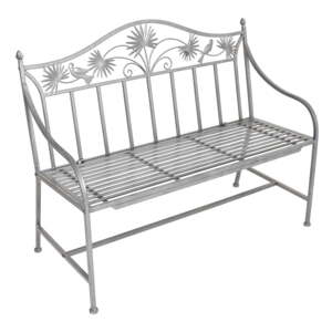 Siva metalna vrtna klupa Talin - Garden Pleasure