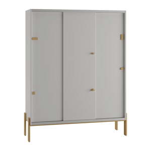 Svijetlo sivi dječji ormar 154x195 cm Cube - Pinio