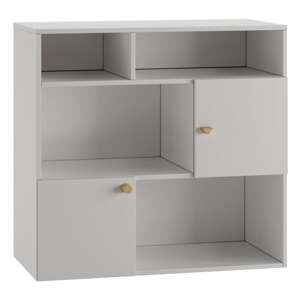 Svijetlo sivi dječji regal 100x120 cm Cube - Pinio