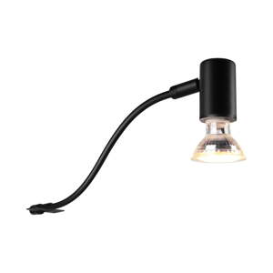 Mat crna zidna lampa (duljina 34 cm) Giada - Trio