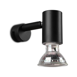 Mat crna zidna lampa (duljina 10 cm) Lorenzo - Trio