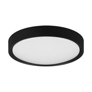 Mat crna LED stropna svjetiljka ø 33 cm Clarimo - Trio
