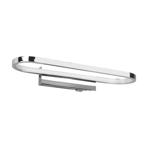 LED zidna svjetiljka u sjajnoj srebrnoj boji (duljina 40 cm) Gianni - Trio