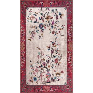 Crveno-krem perivi tepih 80x50 cm - Vitaus