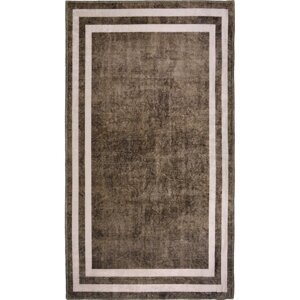 Smeđi perivi tepih 80x50 cm - Vitaus