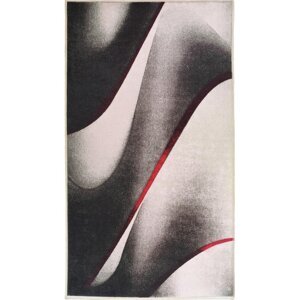 Bijelo-crni perivi tepih 230x160 cm - Vitaus