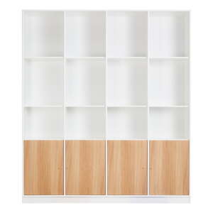 Bijeli regal u dekoru hrasta 176x199 cm Mistral - Hammel Furniture