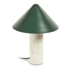 Zelena stolna lampa s metalnim sjenilom (visina 32 cm) Valentine - Kave Home