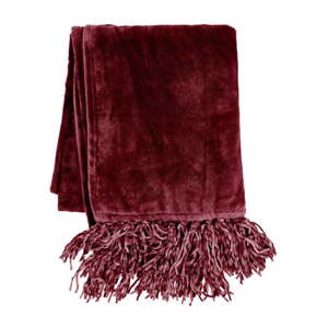 Bordo prekrivač od mikropliša za bračni krevet 220x240 cm - Tiseco Home Studio