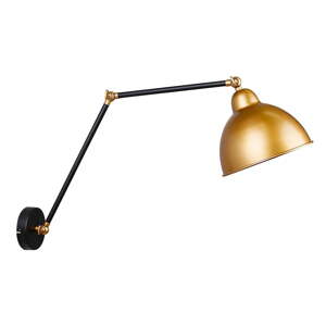 Metalna zidna lampa u crno-zlatnoj boji Truck - Candellux Lighting