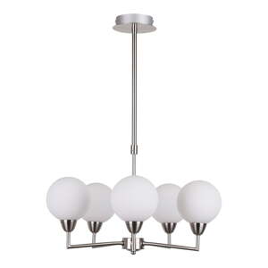 Visilica u srebrnoj boji sa staklenim sjenilom Logos - Candellux Lighting