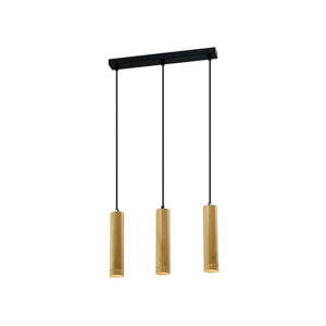 Visilica s metalnim sjenilom u crno-zlatnoj boji 6x46 cm Tubo - Candellux Lighting
