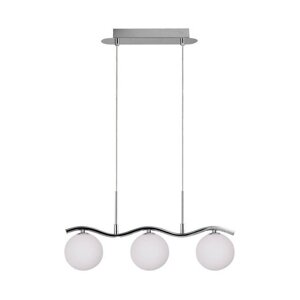 Visilica u srebrnoj boji sa staklenim sjenilom 12x53 cm Ramon - Candellux Lighting