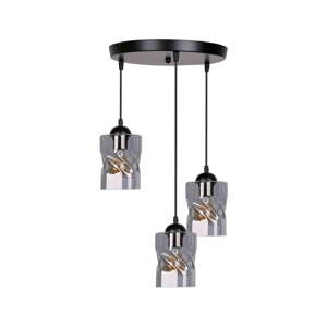 Crna visilica sa staklenim sjenilom Felis - Candellux Lighting