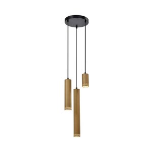 Žuta /crna viseća svjetiljka s metalnim sjenilom ø 22 cm Tubo – Candellux Lighting