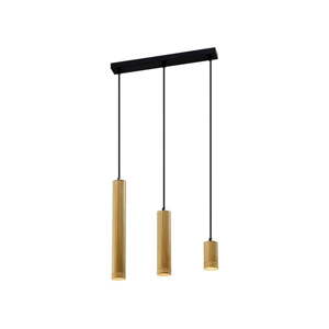 Visilica s metalnim sjenilom u crno-zlatnoj boji 6x46 cm Tubo - Candellux Lighting