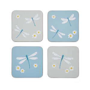 Svijetlo plavo-sivi pluteni podmetači u setu od 4 kom English Meadow - Cooksmart ®