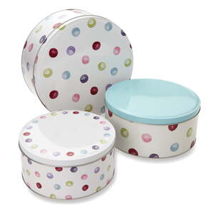 Čelične posude za namirnice u setu 3 kom za slatkiše Spotty Dotty – Cooksmart ®