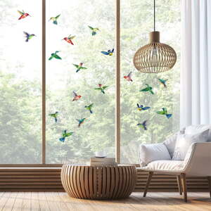 Set naljepnica za prozore 20 kom 40x60 cm Hummingbirds - Ambiance