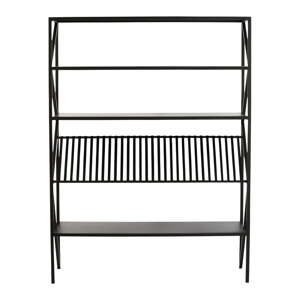 Crna metalna polica za knjige 120x160 cm Ezra - Light & Living