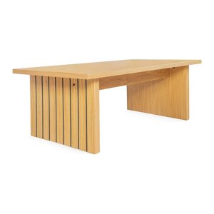 Stolić s pločom u dekoru hrasta 60x120 cm Stripe - Woodman