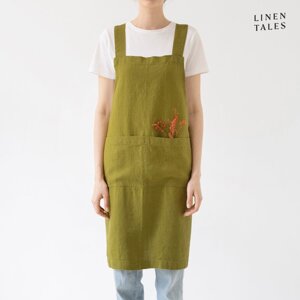 Lanena pregača Crossback - Linen Tales