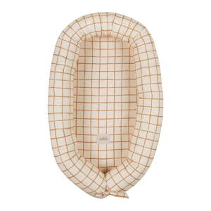 Bež gnijezdo za bebu Camel Check - Malomi Kids