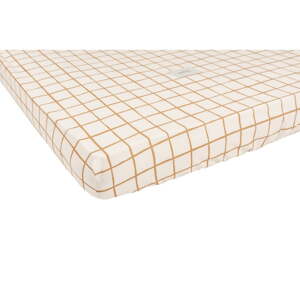 Rastezljiva dječja plahta 80x160 cm Camel Check - Malomi Kids
