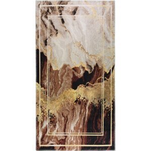 Smeđe-krem perivi tepih 160x230 cm - Vitaus