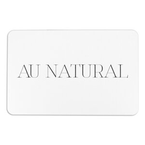 Bijela kupaonska prostirka od dijatomita 39x60 cm Au Natural – Artsy Doormats