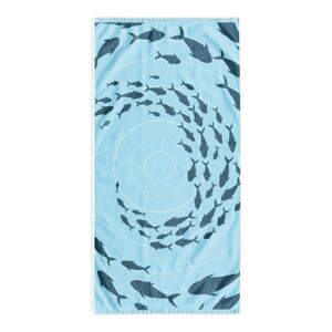 Plavi ručnik za plažu 90x180 cm Shoal - DecoKing
