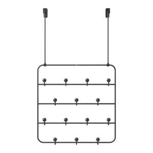 Crna prirodna metalna vješalica za vrata 36 cm Estique - Umbra