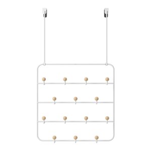 Bijela prirodna metalna vješalica za vrata 36 cm Estique - Umbra