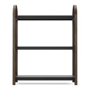Crna prirodna polica u dekoru oraha 72x90 cm Bellwood - Umbra