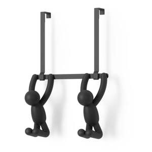 Crna plastična vješalica za vrata 22 cm Buddy - Umbra