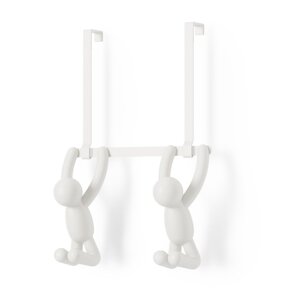 Bijela plastična vješalica za vrata 22 cm Buddy - Umbra