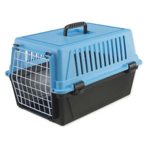 Crni/svijetlo plavi transporter za kućne ljubimce za kućne ljubimce 37x58 cm Ferplast Atlas 20 – Plaček Pet Products