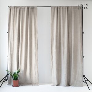 Bež zavjesa 140x300 cm Night Time - Linen Tales
