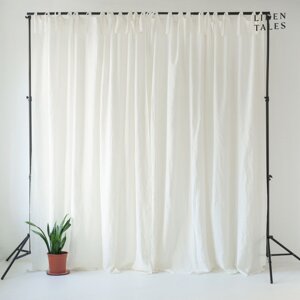 Bijela zavjesa 140x170 cm Night Time - Linen Tales